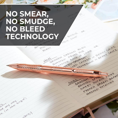 Sharpie S-Gel Pens, Copper Metal Body, Medium Point (0.7mm), Black Gel Ink, Includes 2 Pens and 2 Additional Ink Refills