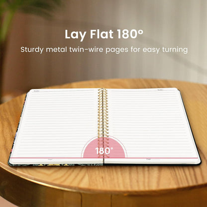 Taja Lined Spiral Notebook Journal for Women A5(5.8" × 8.3"), Cute Hardcover Notebook for Work, School & Note Taking, Pretty College Ruled Journal for Writing, 140 Pages, Sunset