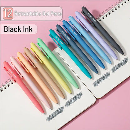Mr. Pen- Retractable Gel Pens, 12 Pack, Colorful Ink, Fine Point 0.7mm, Fast Dry, Smooth Writing, Cute Pens for Drawing, Writing Planner and School Supplies