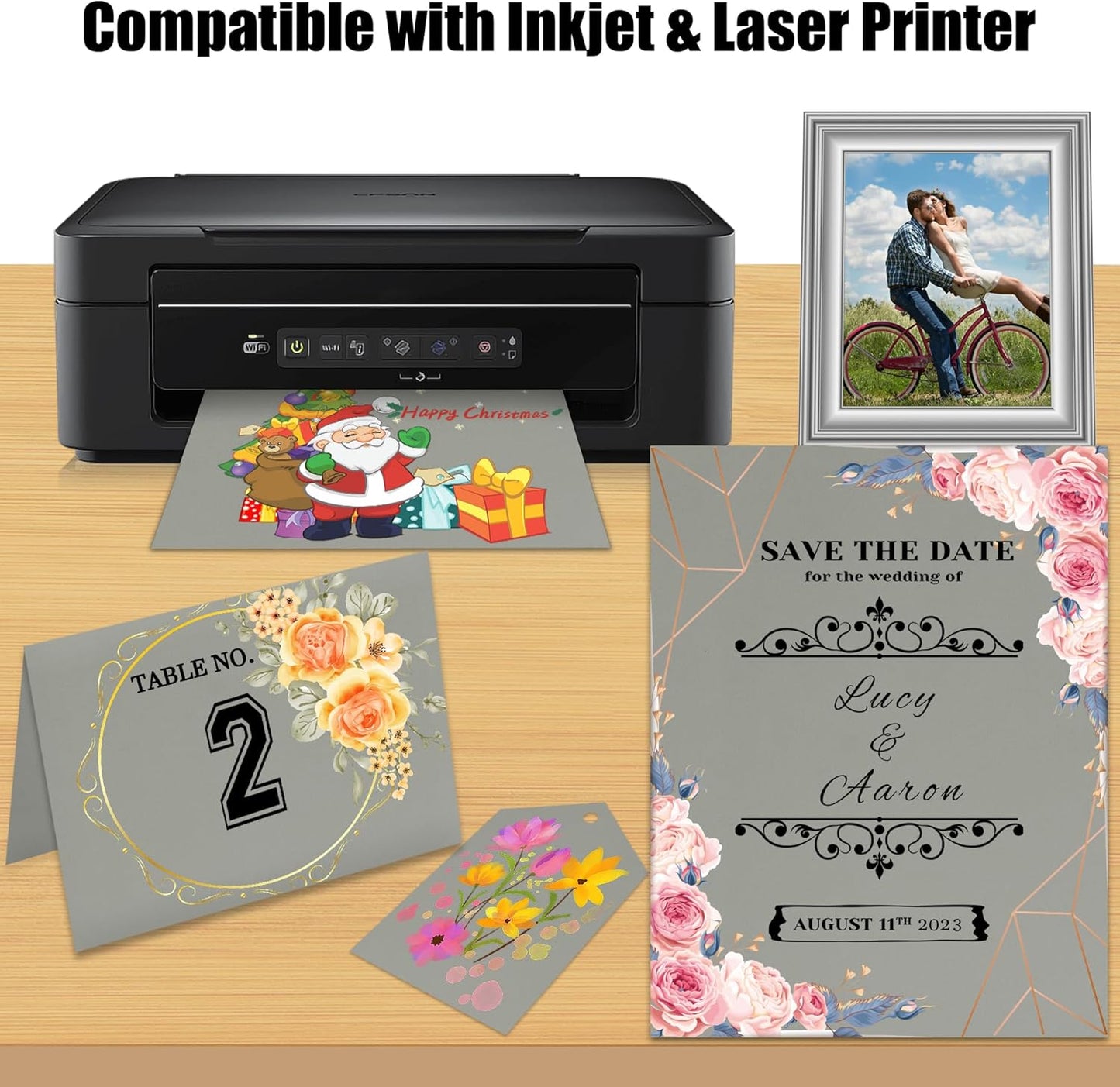 25 Sheets Black Cardstock Paper 8.5'' x 11'', 250gsm/92lb Thick Paper for Scrapbook, Invitations, Printing and DIY Cards