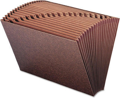 Smead TUFF Expanding File, Alphabetic (A-Z), 21 Pockets, Legal Size, Redrope-Printed Stock (70430)
