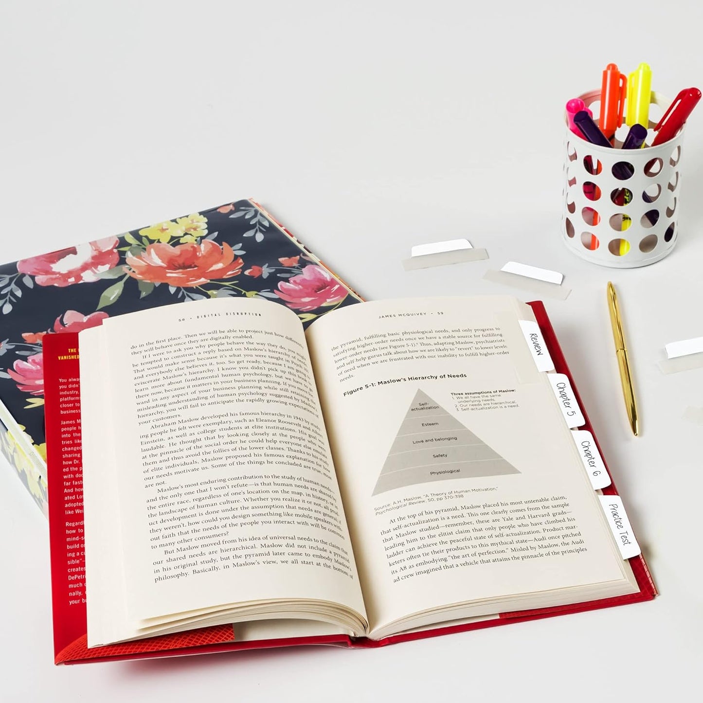 Avery Margin Ultra Tabs, 2.5" x 1", 2-Side Writable, White, 24 Repositionable Page Tabs (74789)