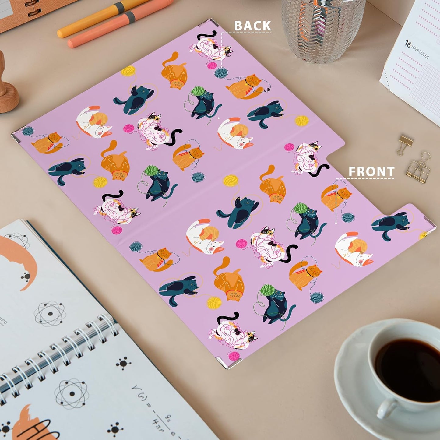 Dog Animal Clipboard Folio with Storage, Cute Dogs Decorative Clipboard Folder, Puppy Dog Clipboards for Women Kids, Life is Better with Dogs Gifts Office School Supplies, 12.4x9.2In