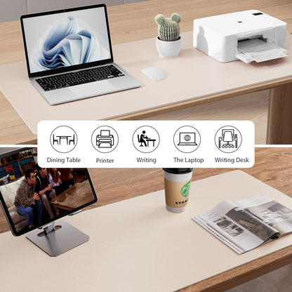 Aothia Non-Slip Waterproof PU Leather Desk Pad Protector for Mouse, Writing Desk, Office, Home, Laptop Blotter, 23.6" x 13.7", Black - Colors B