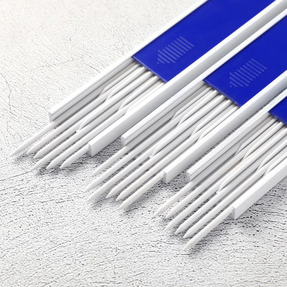 Junkin 24 Pieces Dry Graphite Refill 2.8 mm Mechanical Pencil Refills Mechanical Construction Pencil Replacements for Deep Hole Mechanical Pencils for Carpenter Woodworking Scriber(White)