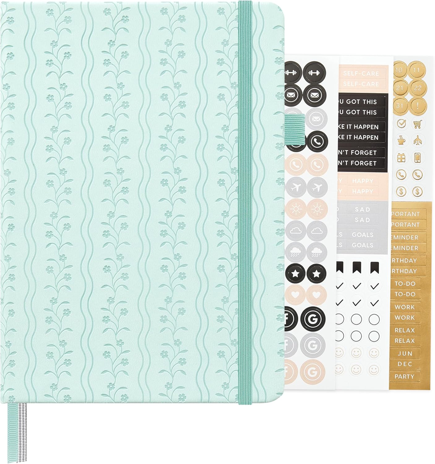 &And Per Se Lined Journal Notebook, 160 Pages, A5 5.7 x 8 inches College Ruled Thick Paper Notebook Journals for Writing, Hardcover Notebooks for Women Men Office School (1 Pack, Green) - Colors A