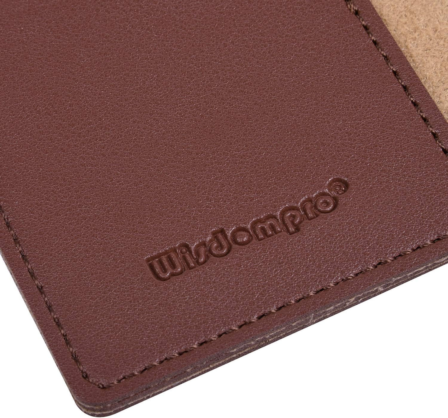 Wisdompro Journal Cover, 2 Pack PU Leather Notebook Cover for Field Notes, or other 3.5" x 5.5" Pocket Notebooks - Blue
