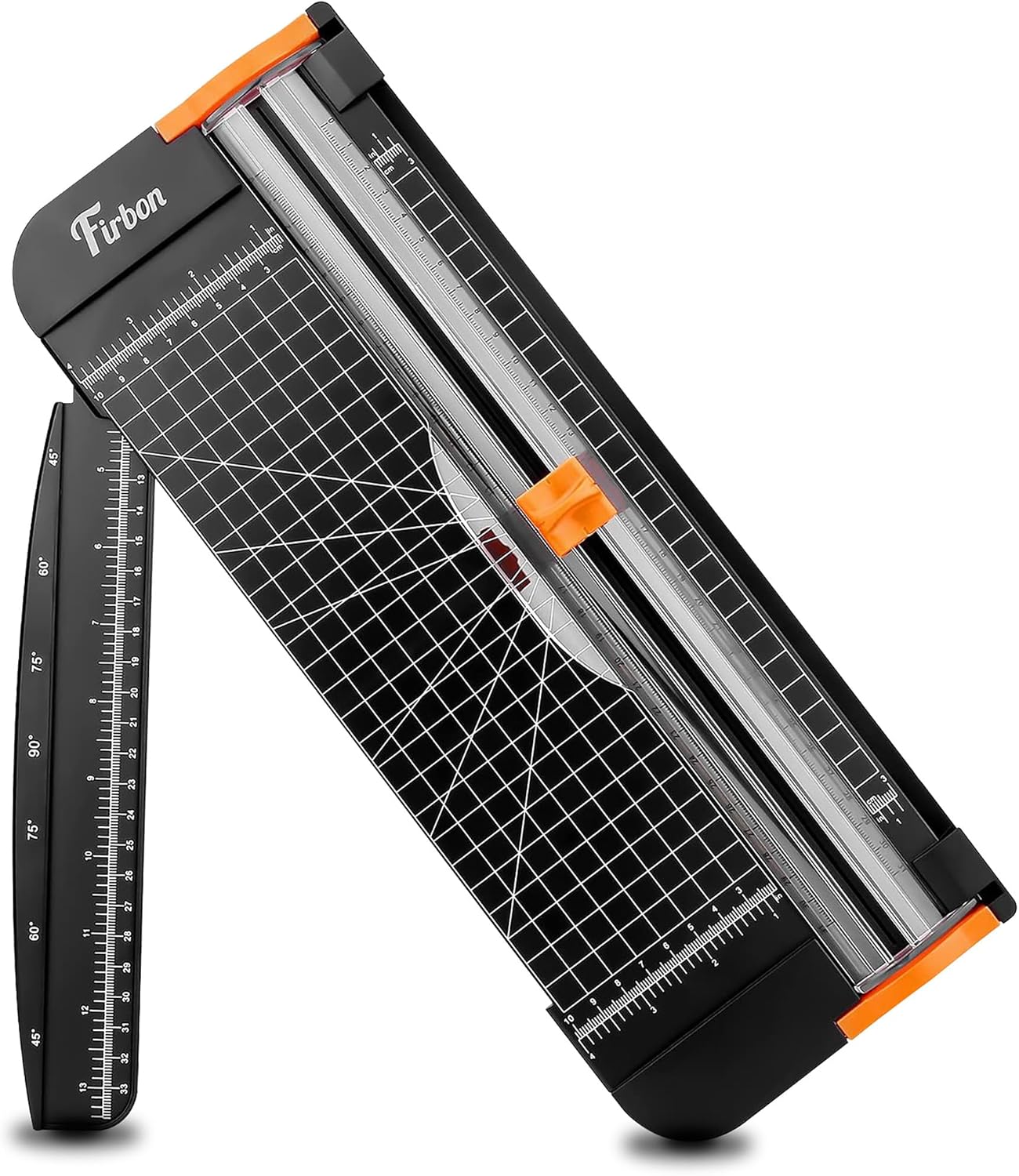 Firbon Purple A4 Paper Cutter, 12 Inch Titanium Straight Paper Trimmer with Side Ruler for Scrapbooking Craft, Paper, Coupon, Label, Cardstock