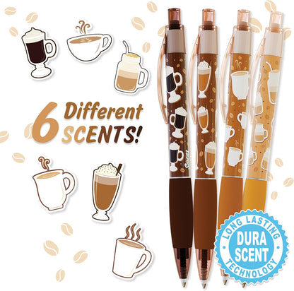 Glitter Gel Smens - Patented Gourmet Scented Colored Glitter Gel Ink Pens, Medium Point, 8 Count - Fun, Cute, Cool, Smelly Pens for Kids