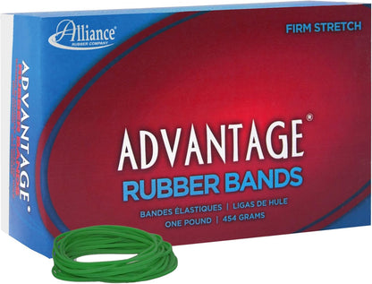 Alliance Rubber 26649 Advantage Rubber Bands Size #64, 1/4 lb Box Contains Approx. 80 Bands (3 1/2" x 1/4", Natural Crepe) Beige
