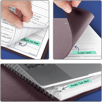 AT-A-GLANCE 2026 Appointment Book Planner, Weekly, 8" x 11", Large, Quarter-Hourly, DayMinder, Black (G5200026)
