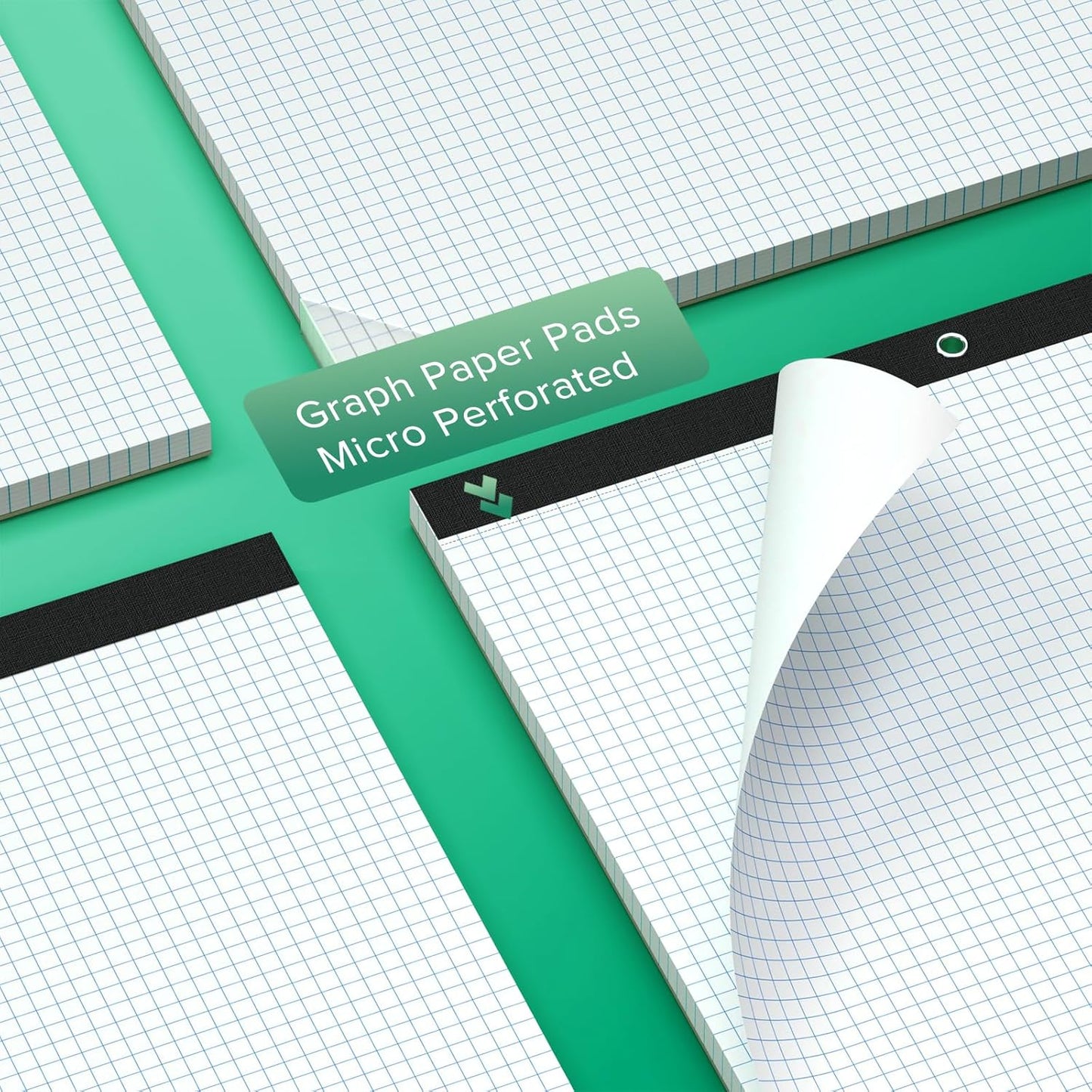 Large Engineering Graph Paper 22x17, 50 Sheets Extra Large Graph Paper 17 x 22 1/4 Grid Pad, 100 GSM Blueprint Drafting Paper 4x4 Grid Paper 22x17 with Sturdy Back for Engineer Math Sketching Drafts