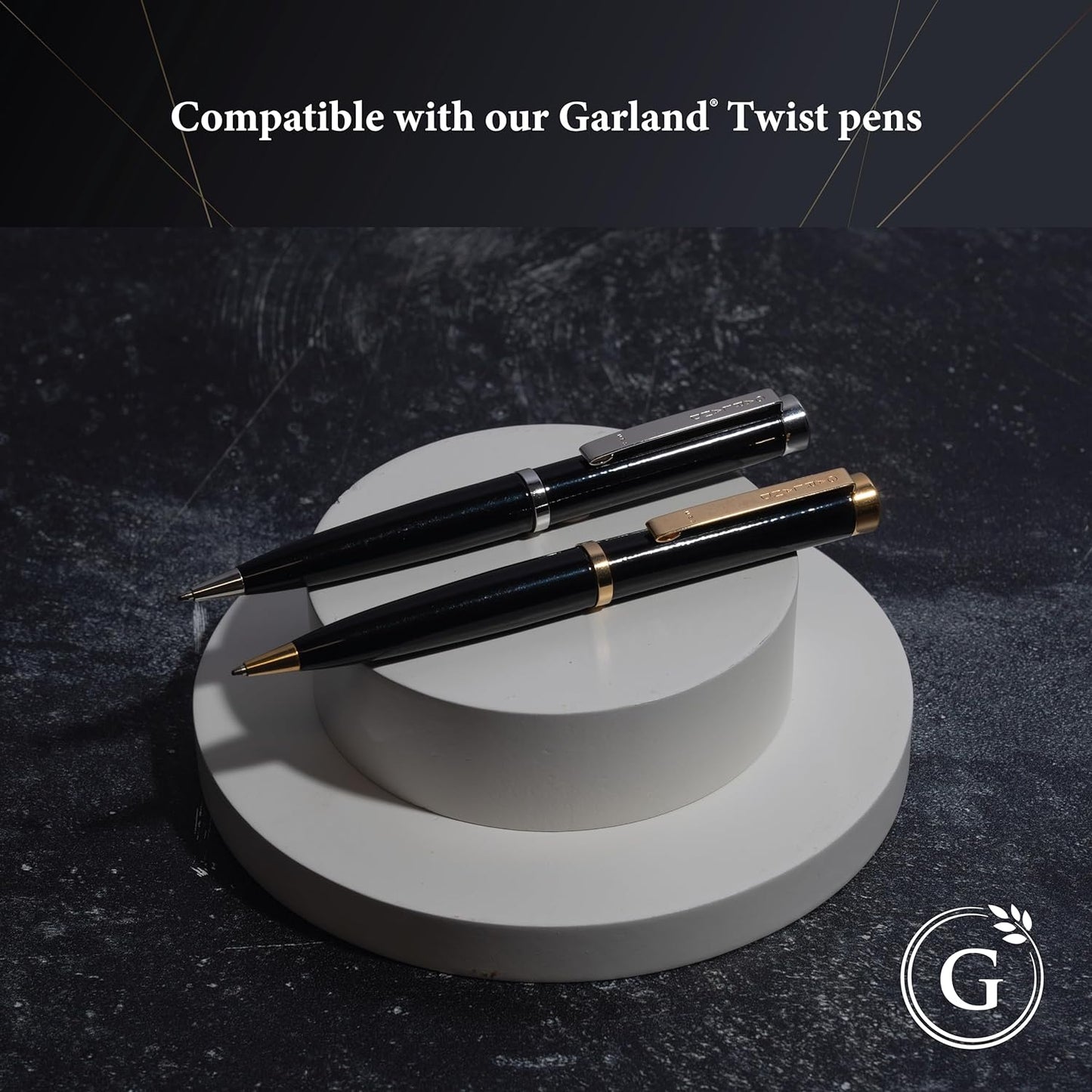Garland Universal #1 Cross Compatible Ballpoint Pen Refill, USA Made, Archival Ink, 1.0mm Medium Point, Smooth Writing, 5 Pack (Blue)