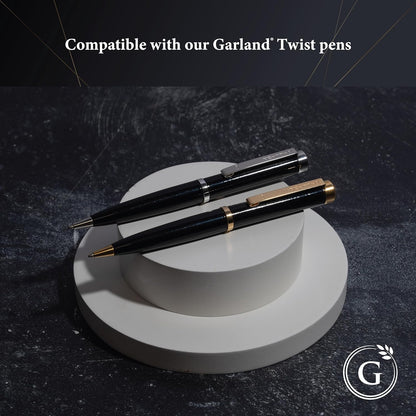 Garland Universal #1 Cross Compatible Ballpoint Pen Refill, USA Made, Archival Ink, 1.0mm Medium Point, Smooth Writing, 5 Pack (Blue)