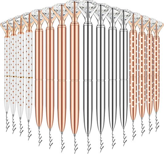 PASISIBICK 3.2 in Black Ink Ballpoint Pen Refills for Metal Diamond Pen(Pack of 20)