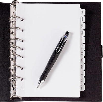 Avery A-Z Mini Dividers for 3 Ring Binders, 12 Tabs per Set, 8.5" x 5.5", Pre-Printed Tabs, 4 Binder Divider Sets, Great for Organizing Notes, Projects, Schedules, and More (43131)