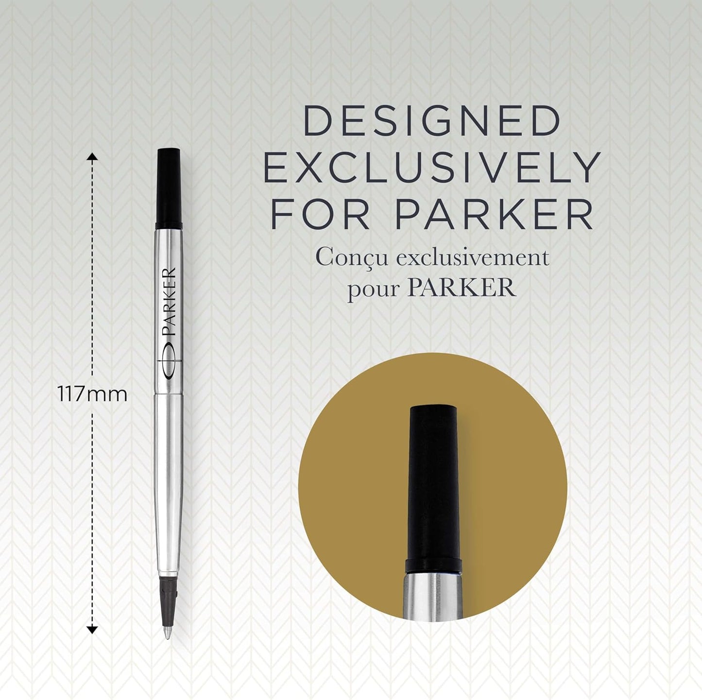 Parker Rollerball Pen Refill | Fine Point | Blue QUINK Ink | 1 Count