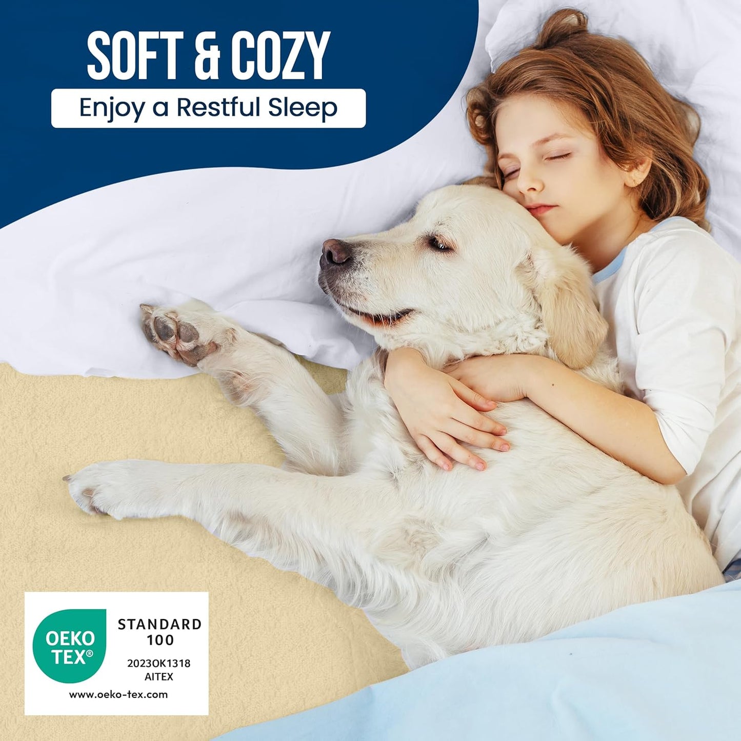 Twin Size Mattress Protector Waterproof, Premium 200 GSM Terry Mattress Cover, Soft & Breathable Bed Cover, Fitted Sheet Style Stretchable Deep Pockets 15" by Utopia Bedding (White)