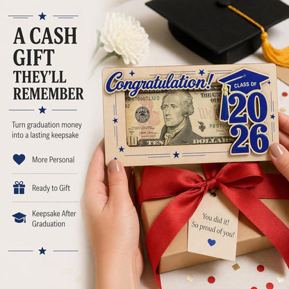 Wooden Cute Pencil Gift Card Holder 3.36x6 inches, Graduation Cash Holder for Class of 2026, Teacher Appreciation Gifts, Creative Money Gift Idea for Students, Teacher Gift, Teacher Appreciation Gifts