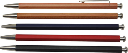Kitaboshi 2.0mm Mechanical Pencil, Wooden Barrel, With Lead Sharpener, #1 B, Black Lead, 1ea (OTP-680NST), natural wood color w/sharpener