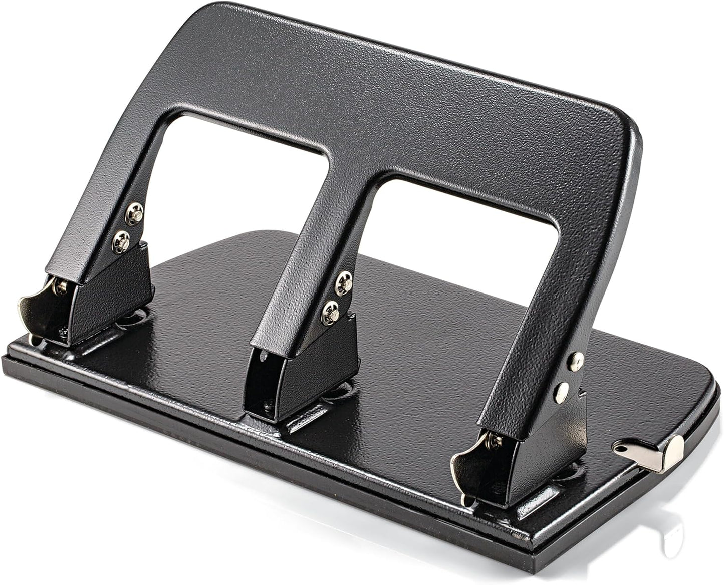 Officemate 3-Hole Punch, Medium Duty, 30-Sheet Capacity, Ergonomic Handles, Adjustable Paper Guide, Durable Metal Base, Black