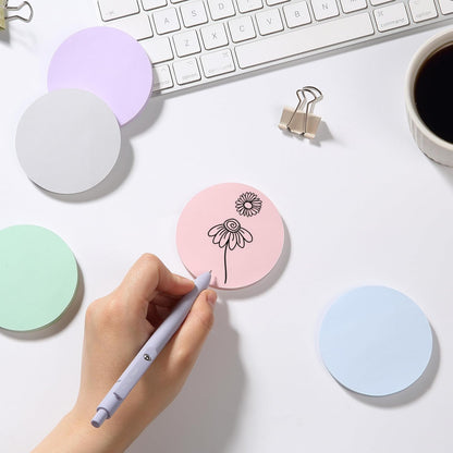 Mr. Pen- Round Sticky Notes, 2.8" Diameter, 12 Pads, 720 Sheets, Morandi Color, Sticky Notes Bulk, Self-Stick Note Pads, Perfect for Office, School, Home, Study & Organization