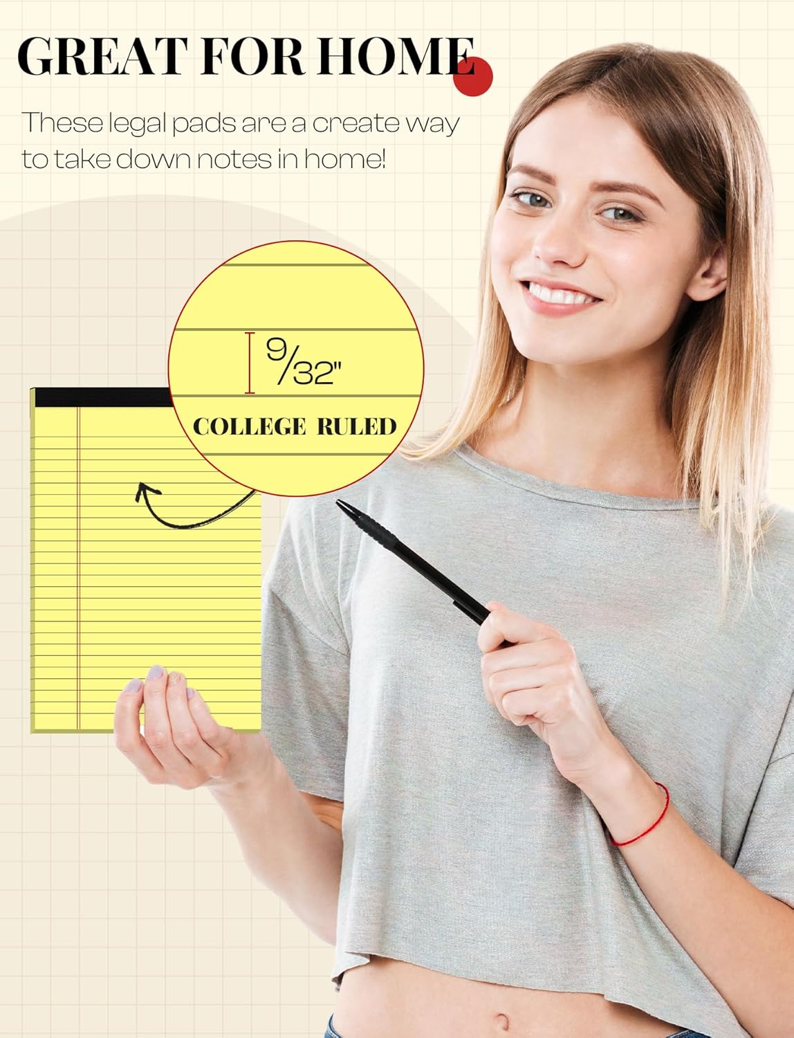 Legal Pads 8.5 x 11 White Note Pads 8.5 x 11 In 2 Pack Notepads 8.5 x 11 Writing Pads of Paper 8.5 x 11 Legal Notepads Wide Ruled White Lined Paper Pads 8.5 x 11 30 Sheets Per Legal Note Pads 8.5 x 11
