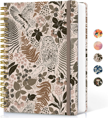 Lined Spiral Notebook Journal for Work, 300 Pages Thick B5 (7.1"x10") College Ruled Journal for Women & Writing, Hardcover Notebook for Note Taking, Perfect for Office Home School Supplies, Purple