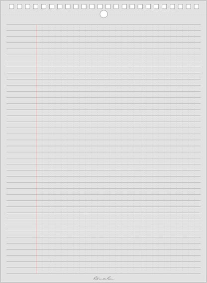 Rite in the Rain Weatherproof Legal Pad, 8.5" x 11", Gray Cover, Legal Pattern (No. LP785)