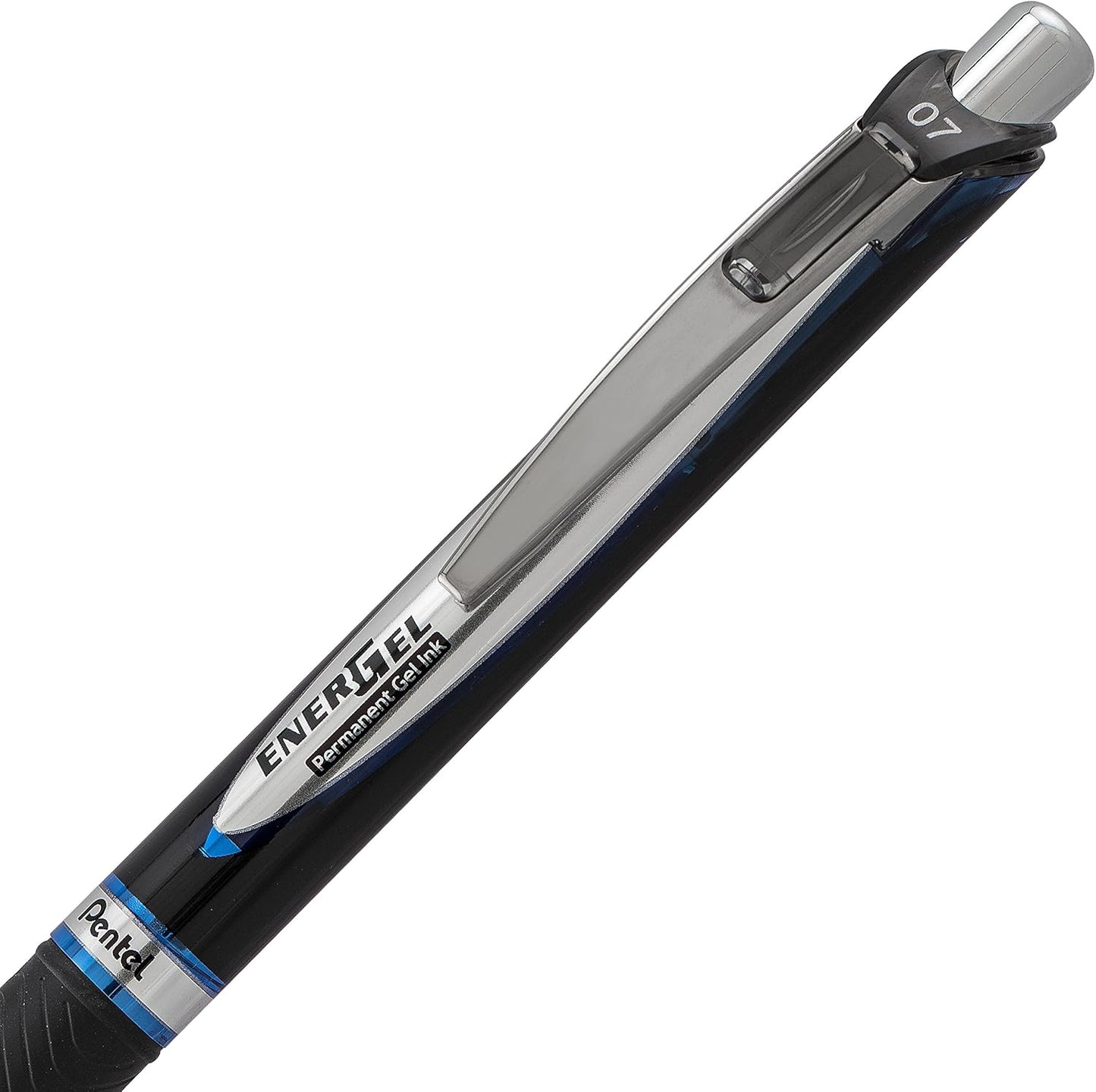 Pentel EnerGel Permanent Gel Ink Rollerball Pen, Black, 3 Pack (BLP77BP3A)