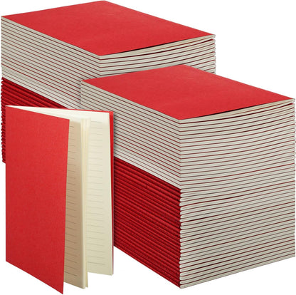 Mimorou 100 Pcs Journals Notebooks Bulk - Kraft Softcover A5 Small Notebooks 5.5 Inch x 8.3 Inch Notepads with 60 Page 30 Sheet for Writing Sketch Travel Office Supplies(Navy Blue,Lined)