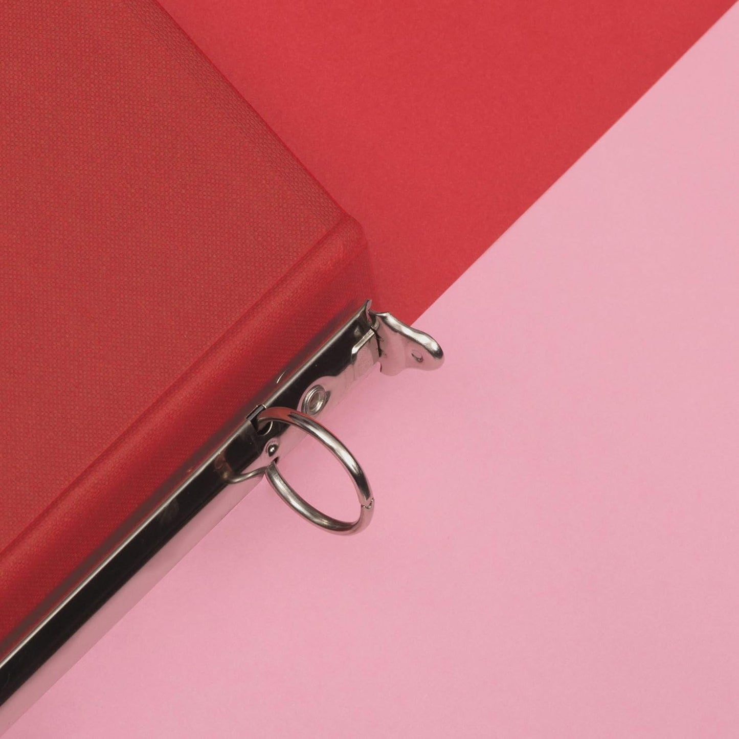 JAM PAPER Plastic 0.75 inch Binder - Clear 3 Ring Binder - Sold Individually