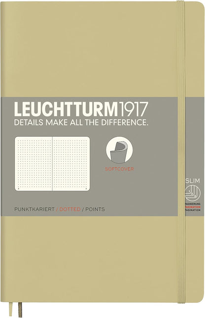 LEUCHTTURM1917 - Notebook Softcover Paperback B6+ - 123 Numbered Pages for Writing and Journaling (Ruled, Rising Sun)