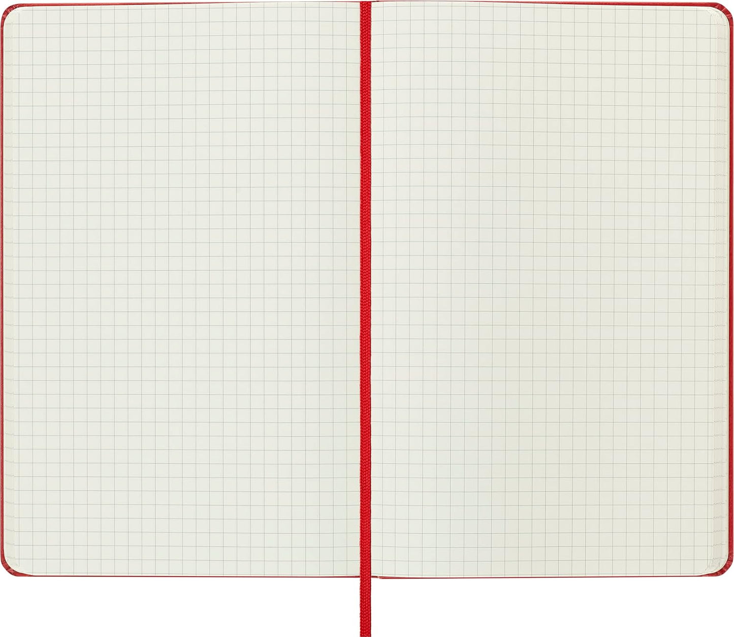 Moleskine Classic Notebook, Large, Squared, Red, Hard Cover (5 x 8.25)