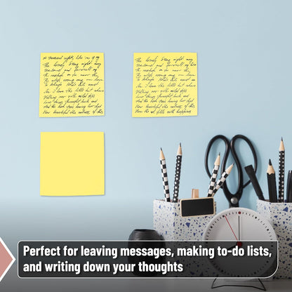 Mr. Pen- Yellow Sticky Notes, 3”x3”, 48 Pads, 2880 Sheets, Bulk Sticky Notes, Self-Stick Note Pads, Perfect for Office, School, Home, Study & Organization