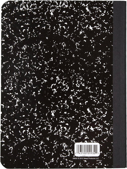 Mead Composition Books/Notebooks, College Ruled Paper, 100 Sheets, 5 Pack (72930)