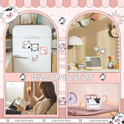 9 Pads Wildflower Sticky Notes 3x3 Inch Cute Self Stick Notepads Notes Adhesive Memo Pad Office Decor Gifts for Students School Teacher Meeting Office Supplies