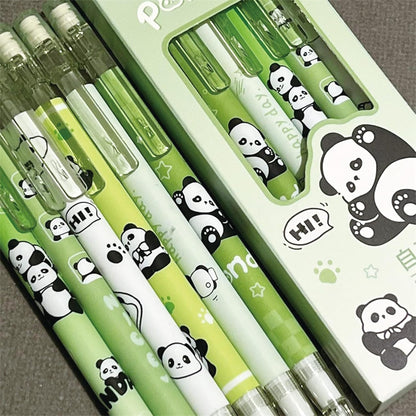 MOZXIRZ 4 Pcs Cute Mechanical Pencils with Top Eraser 0.5mm Cartoon Space Mechanical Pencil School Pencil for Women (6pcs Space)