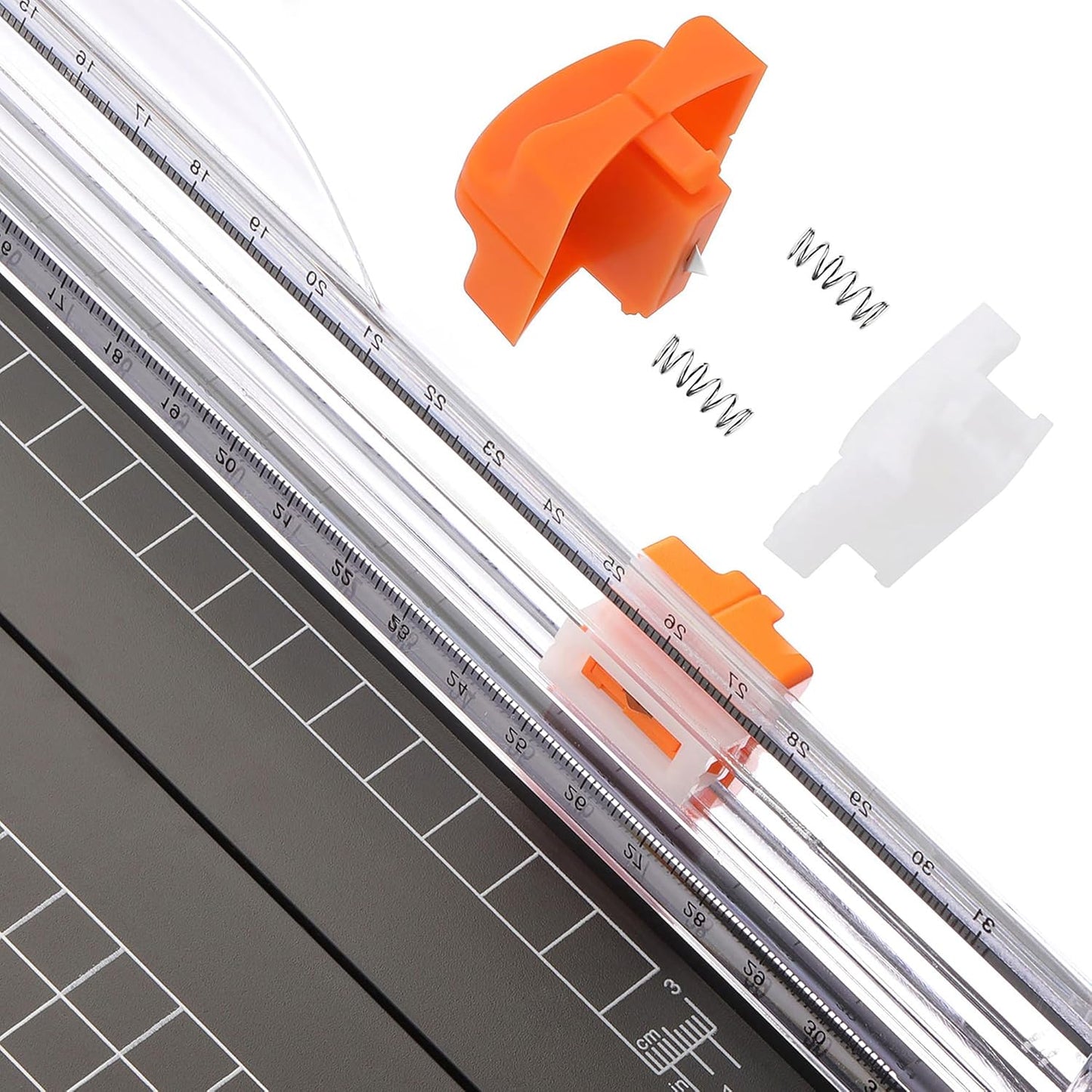 Firbon Purple A4 Paper Cutter, 12 Inch Titanium Straight Paper Trimmer with Side Ruler for Scrapbooking Craft, Paper, Coupon, Label, Cardstock