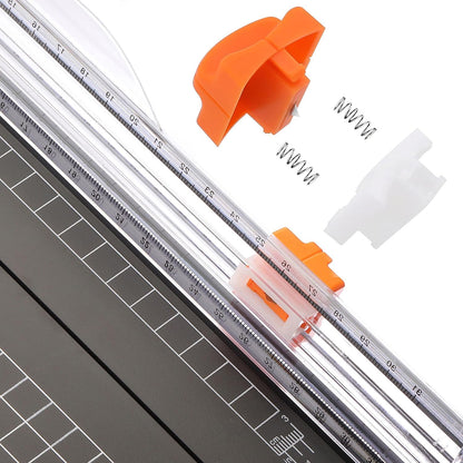 Firbon Purple A4 Paper Cutter, 12 Inch Titanium Straight Paper Trimmer with Side Ruler for Scrapbooking Craft, Paper, Coupon, Label, Cardstock