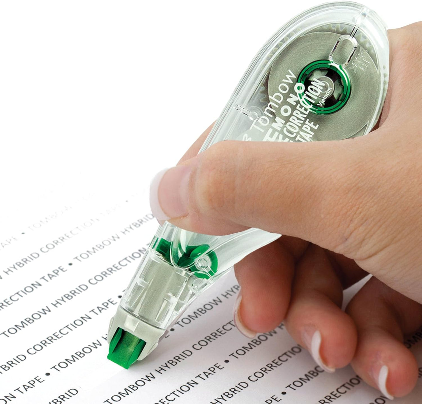 Tombow 68721 MONO Hybrid Correction Tape, 10-Pack. Easy To Use Applicator for Instant Corrections