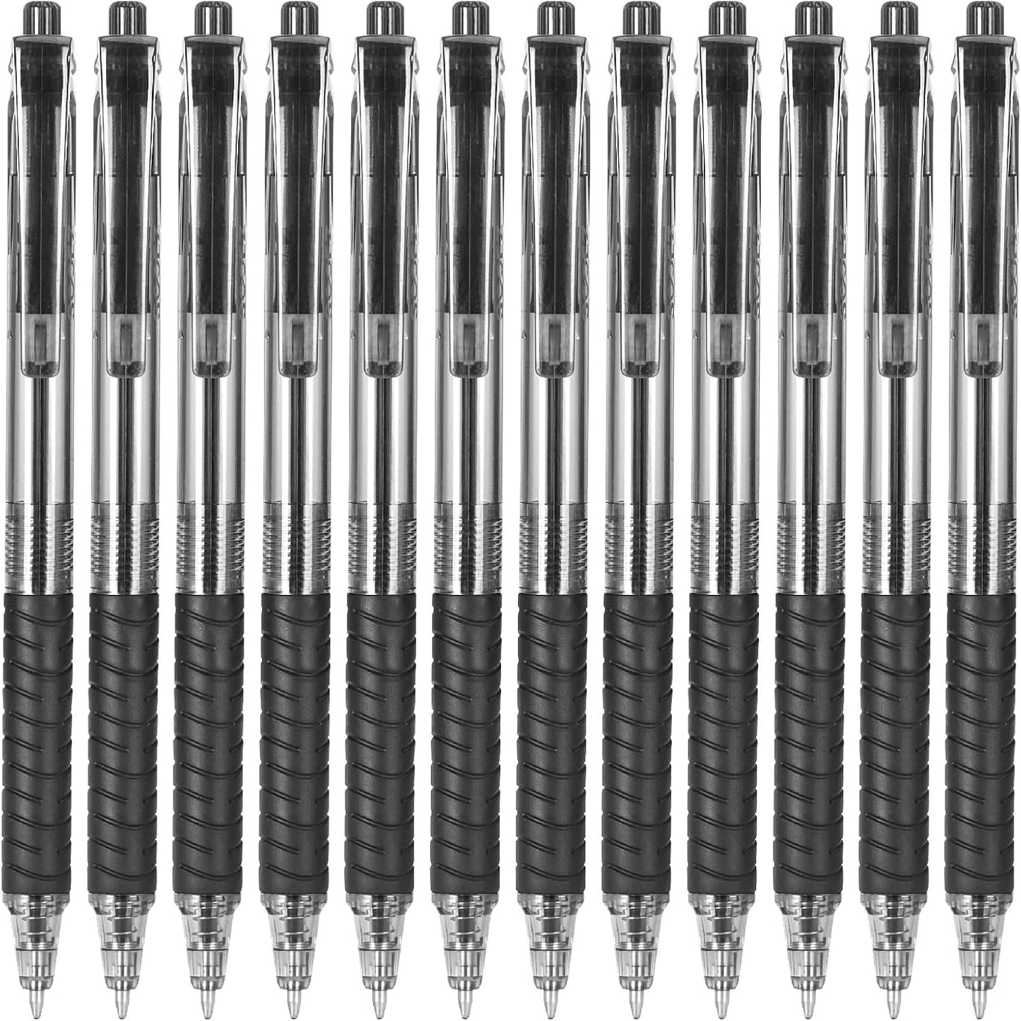 Sooez 40 Pack Bulk Pens Ballpoint, Smooth Writing Pens with Soft Grip, Retractable Black Ink Pens, Medium Point 1.0mm Pen for Journaling, Ballpoint Pen Office Supplies for Nurse, Server, Note Taking