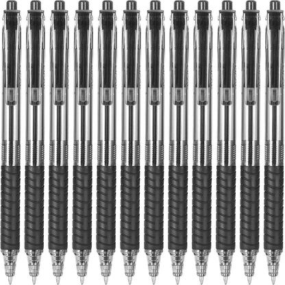 Sooez 40 Pack Bulk Pens Ballpoint, Smooth Writing Pens with Soft Grip, Retractable Black Ink Pens, Medium Point 1.0mm Pen for Journaling, Ballpoint Pen Office Supplies for Nurse, Server, Note Taking