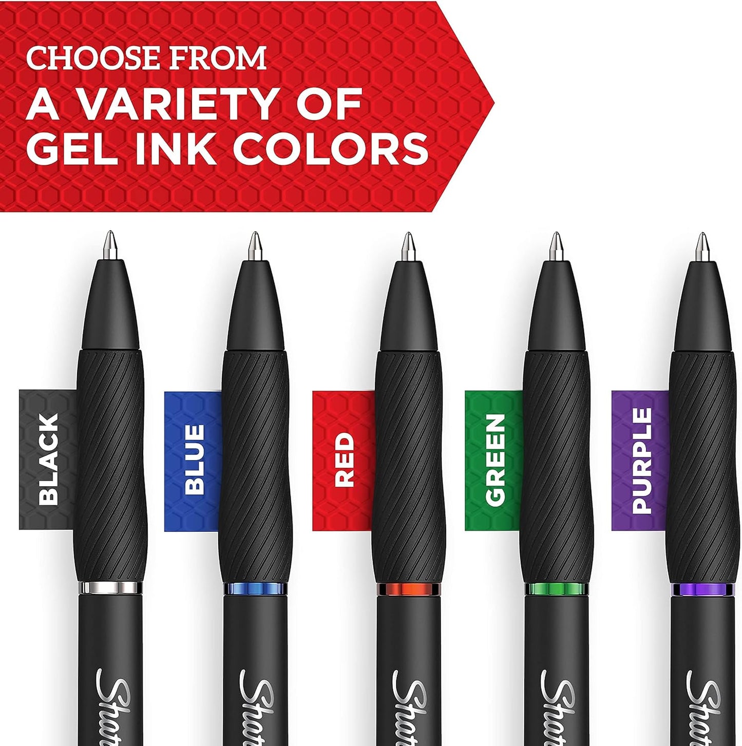 Sharpie S-Gel Pens, Fine Point (0.5mm), Blue Gel Ink, 12 Count - For Home, Office, School