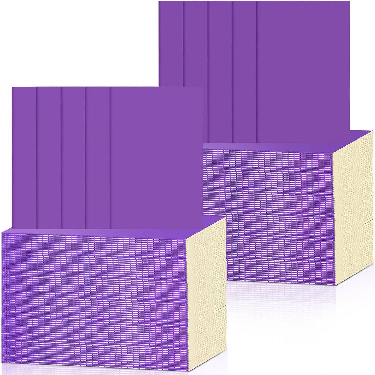 Handepo 100 Pack A5 Composition Notebooks 72 Pages/36 Sheets Ruled Lined Composition Kraft Notebooks Bulk Soft Cover Journals Travel Memo for Students Classroom Office Supplies(a5, Colourful)