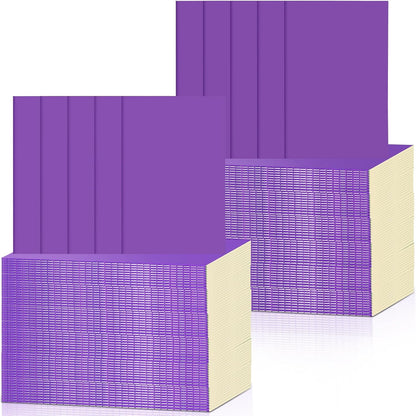 Handepo 100 Pack A5 Composition Notebooks 72 Pages/36 Sheets Ruled Lined Composition Kraft Notebooks Bulk Soft Cover Journals Travel Memo for Students Classroom Office Supplies(a5, Colourful)