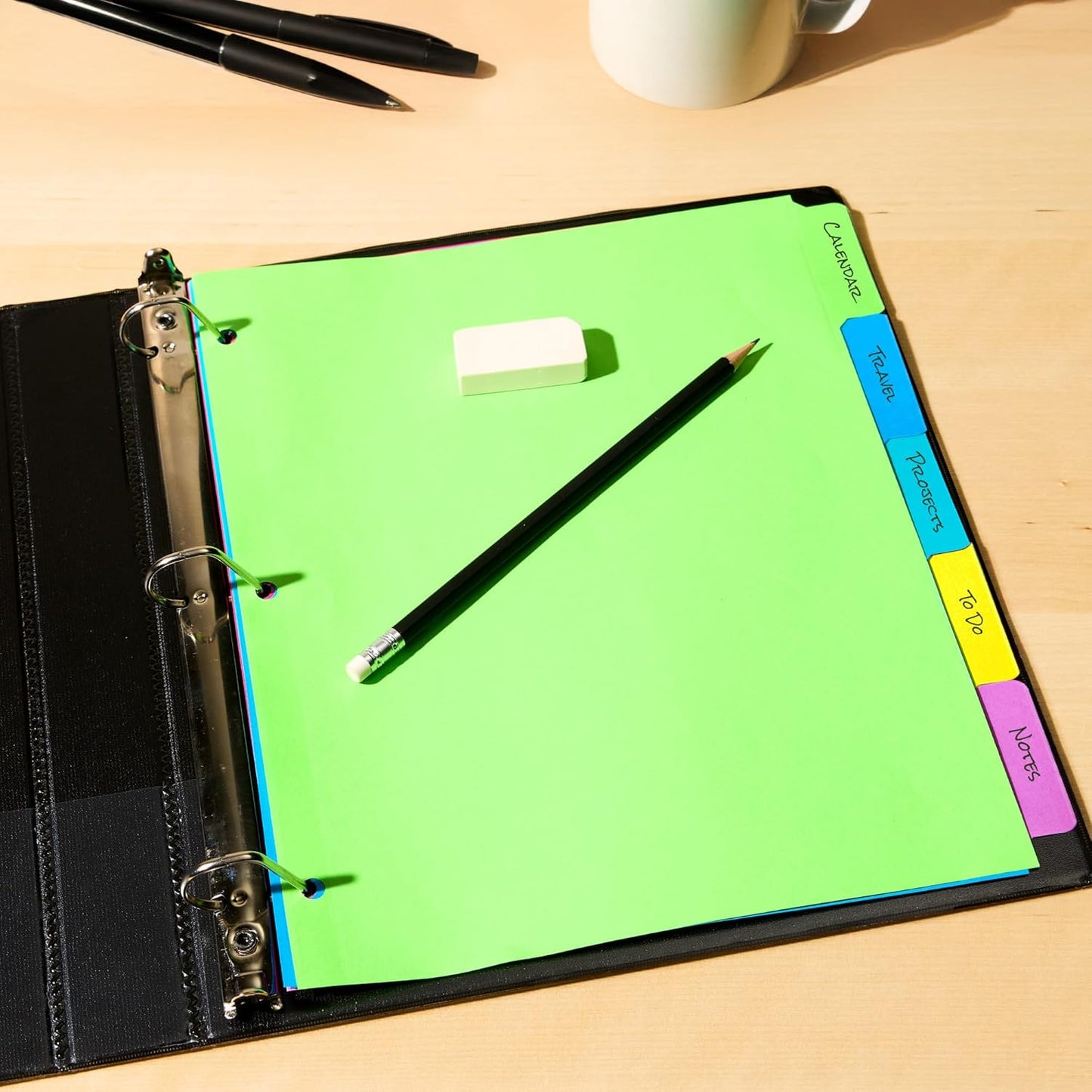 Avery Big Tab Write & Erase Dividers, 5 Multicolor Tabs, 1 Set (23180)