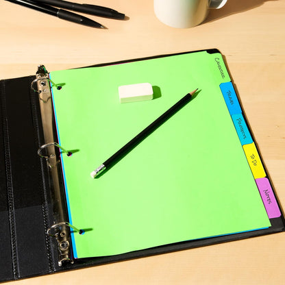 Avery Big Tab Write & Erase Dividers, 5 Multicolor Tabs, 1 Set (23180)