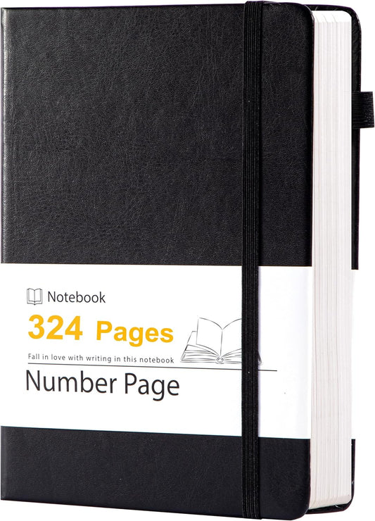 Yoment Leather Journal for Men Women, 324 Numbered Pages Thick Journals for Writing with Contents, A5 Hardcover College Ruled Journaling Notebooks for Travel, Note Taking, Diary, Green