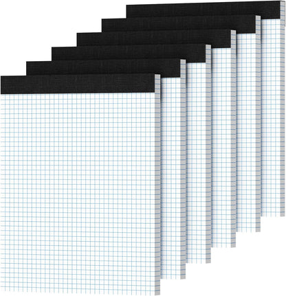 Graph Paper 8.5 X 11, 2 Pack, 4x4 Quad Ruled, Grid Paper Pad 8-1/2" X 11.75", Grid Pad 8.5 X 11.75, Engineering Notebook, Easy Tears Off, White 70 Gsm Graft Paper
